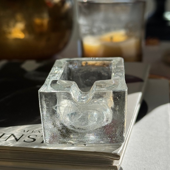 Vintage Murano Italian Art Glass Ashtray Mid-Century Modern - Signed Italy - Picture 8 of 11